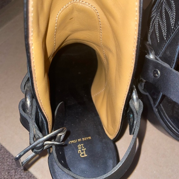 R13 Harness Leather Half Cowboy Boots - Picture 4 of 6